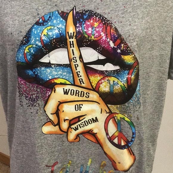 - NWOT, Whisper Words of Wisdom Tee - Picture 2 of 3